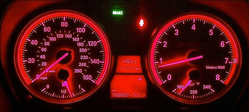 2PCS 12V RED T10 5 SMD LED GLOBE REPLACEMENT 88 LUMENS GREAT FOR PARKERS DASH