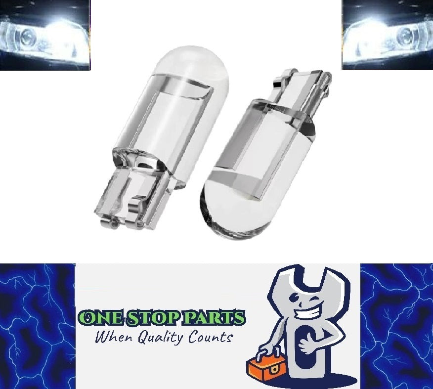 2 x Cool White T10 LEDs Dome Gel COB Ideal Parker Dome and Dash Lights (2pcs)