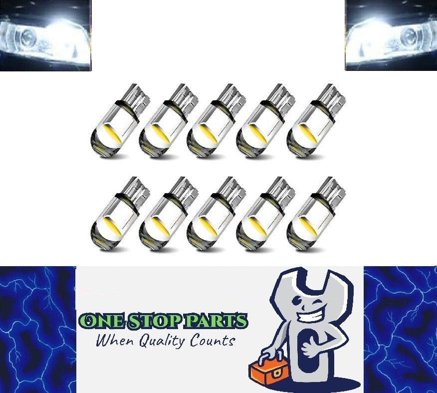 10 x Cool White T10 LEDs Dome Gel COB Ideal Parker Dome and Dash Lights (10pcs)