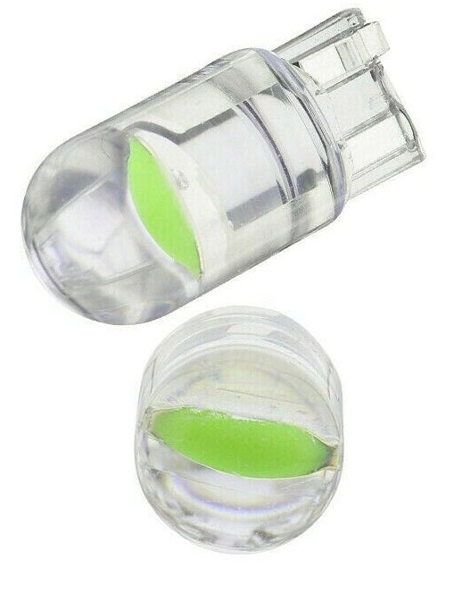 10 X GREEN T10 DOME HEAD STYLE COB LED GLOBE REPLACEMENT FOR DASH LIGHTS PARKERS