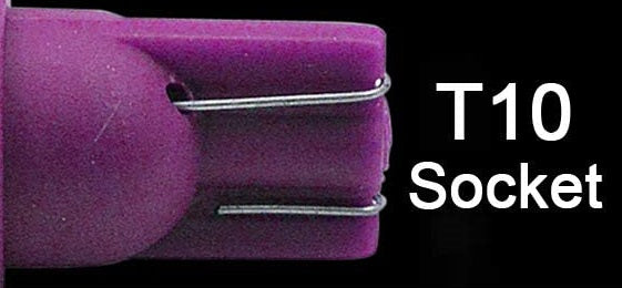 2 x 12V T10 PINK PURPLE VERY BRIGHT COB LED 360 DEGREE EVEN GLOW OF LIGHT