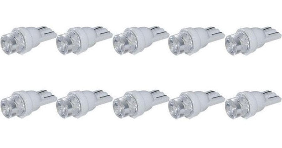 10 X COOL WHITE T10 INVERTED HEAD LED GLOBE DASH PARK LIGHT LED REPLACEMENT