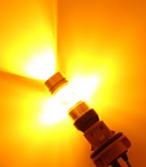 2 x 12V T20 AMBER LED 7443 7440 LIGHT GLOBE 20 SMD SUPER BRIGHT 300/450 LUMENS