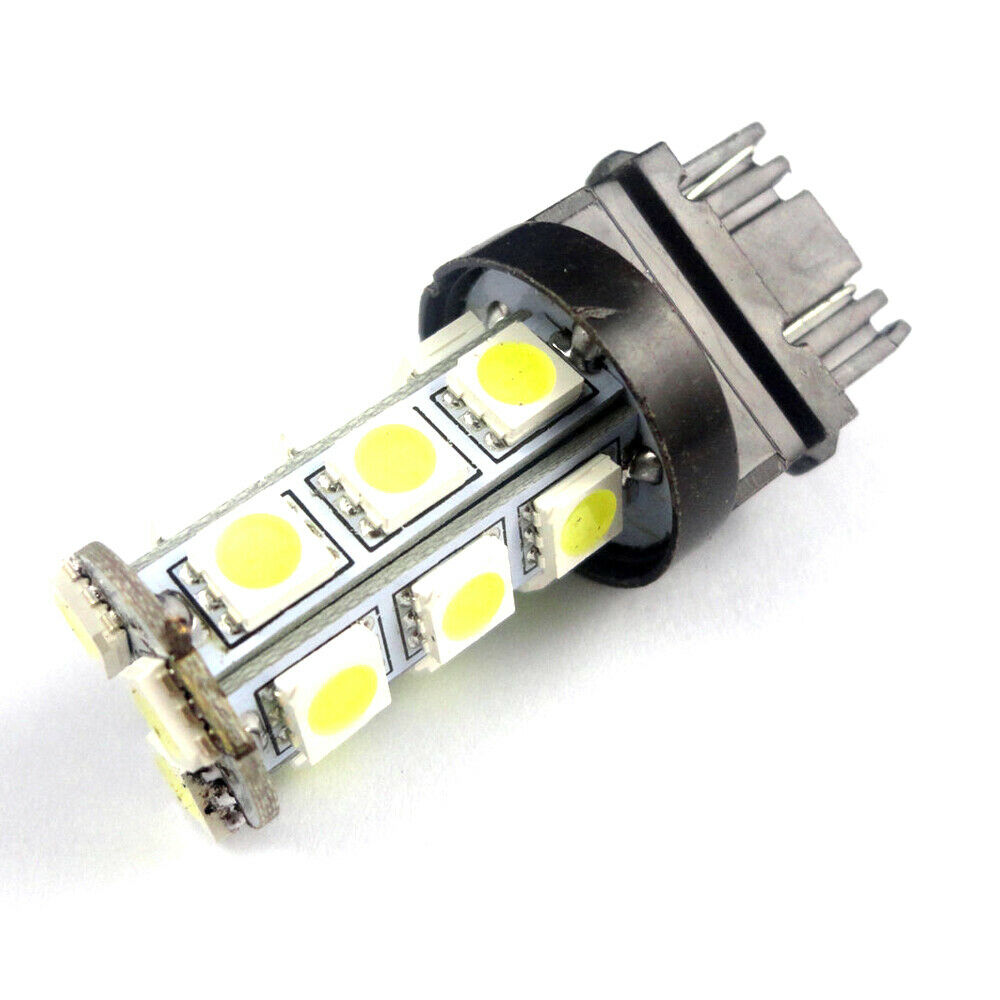2 x 12V T20 RED LED 7443 7440 LIGHT GLOBE 18 SMD 5050 100/180LM