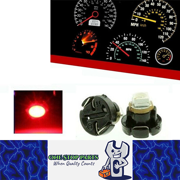 2PCS 12V RED NEO T4 LED FOR DASH LIGHTING 120 DEGREE SPREAD OF LIGHT
