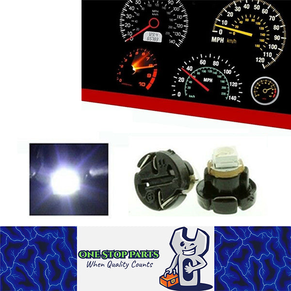 2PCS 12V WHITE NEO T4 LED FOR DASH LIGHTING 120 DEGREE SPREAD OF LIGHT