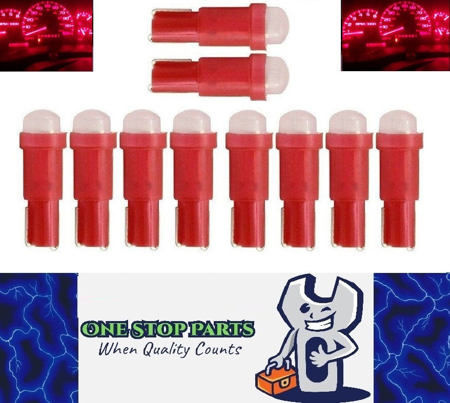 10 X T5 COB Red LED Ideal for instrument clusters, Dash illumination (10pcs)