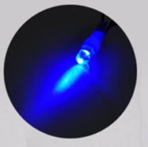 10PCS BLUE T5 LED DOME HEAD 15 DEGREE ANGLE IDEAL FOR DASH LIGHTS NARROW BEAM