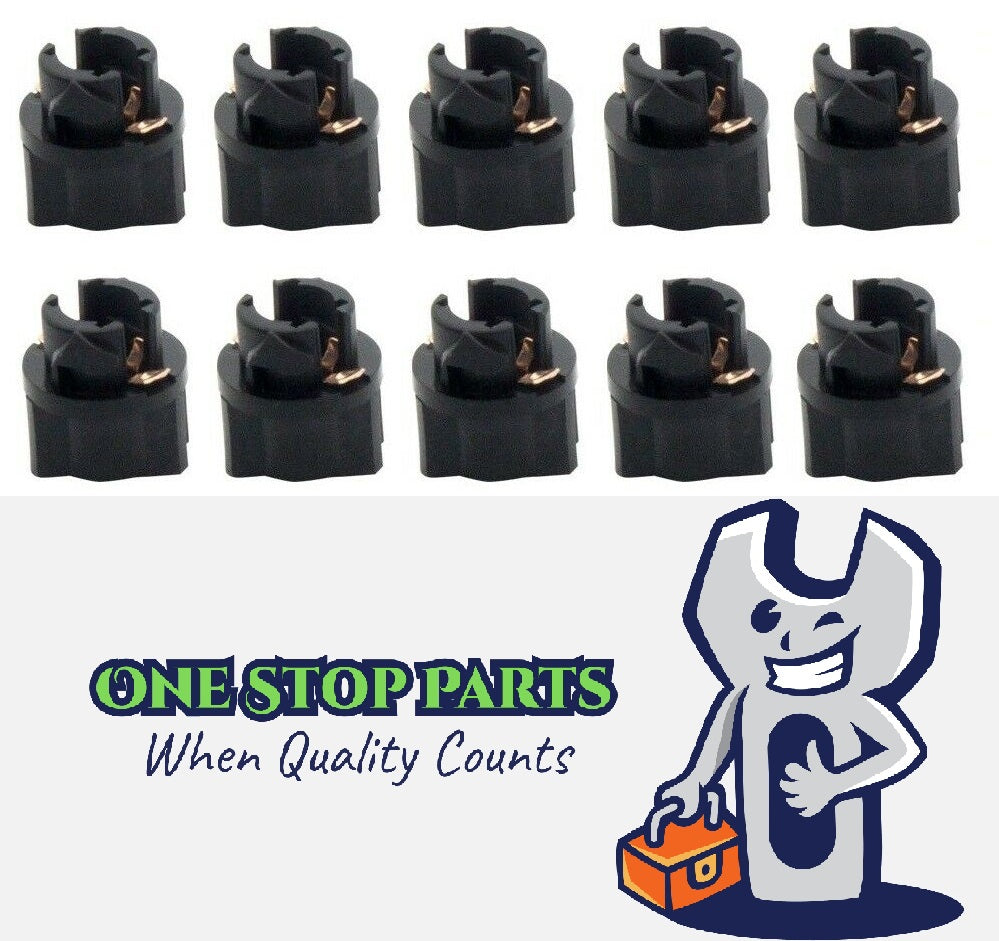 10pcs T5 LED Globe Socket Dash Instrument Cluster Mount Bulbs Holder Light Base