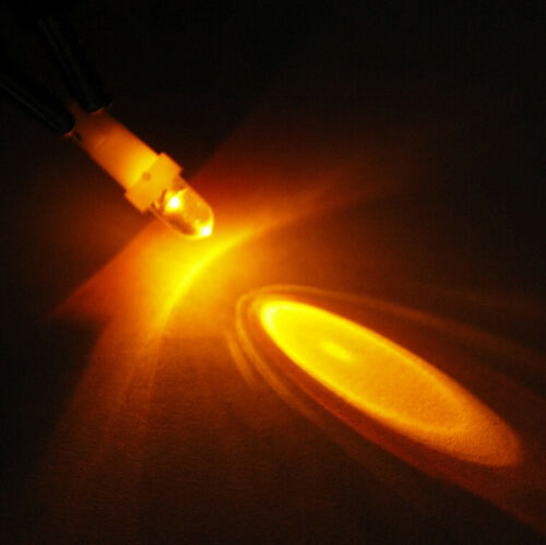 10PCS YELLOW T5 LED DOME HEAD 15 DEGREE ANGLE IDEAL FOR DASH LIGHTS NARROW BEAM