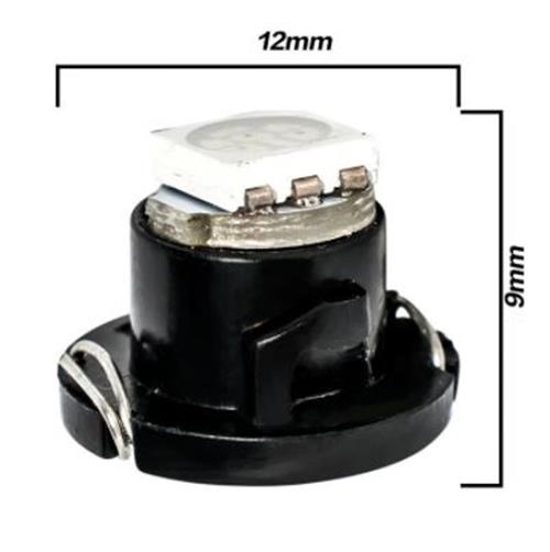 2PCS 12V COOL WHITE NEO T5 LED FOR DASH LIGHTING WIDE SPREAD 5050SMD T4.7