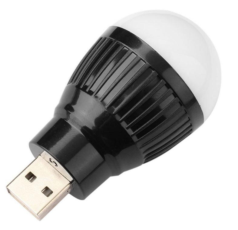 10 x USB 3w LED Light Bulb Portable Mini LED Small Light Bulb Warm White (10pcs)
