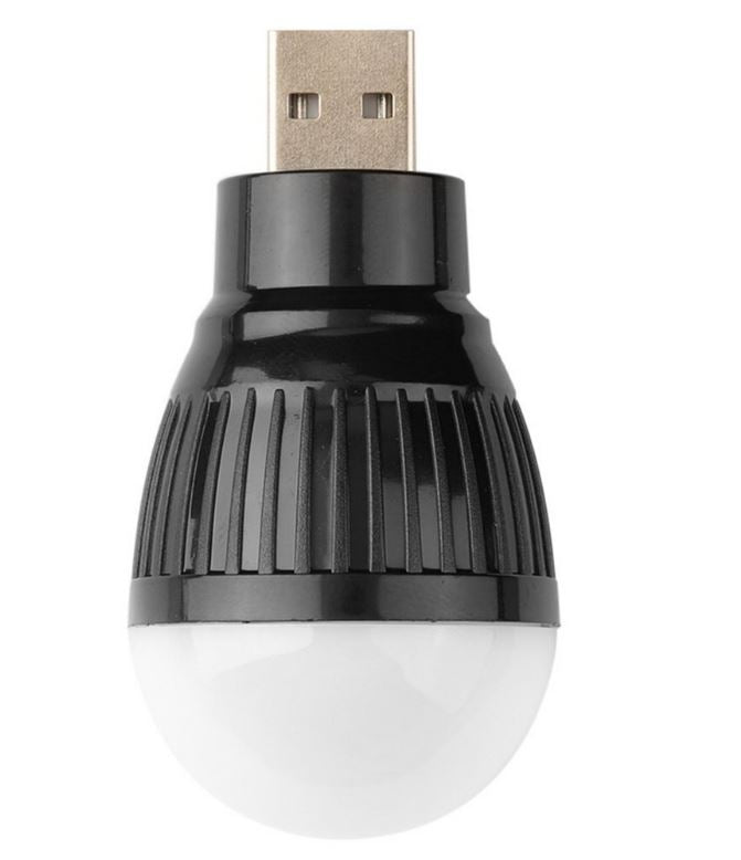 10 x USB 3w LED Light Bulb Portable Mini LED Small Light Bulb Warm White (10pcs)