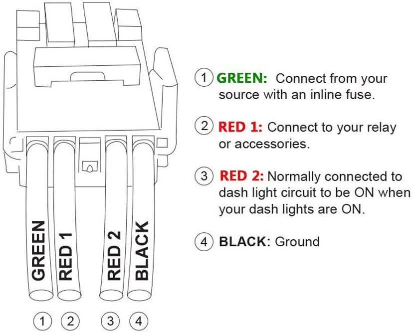 Push switch WORK LIGHTS For Toyota Hilux Prado Landcruiser LED GREEN