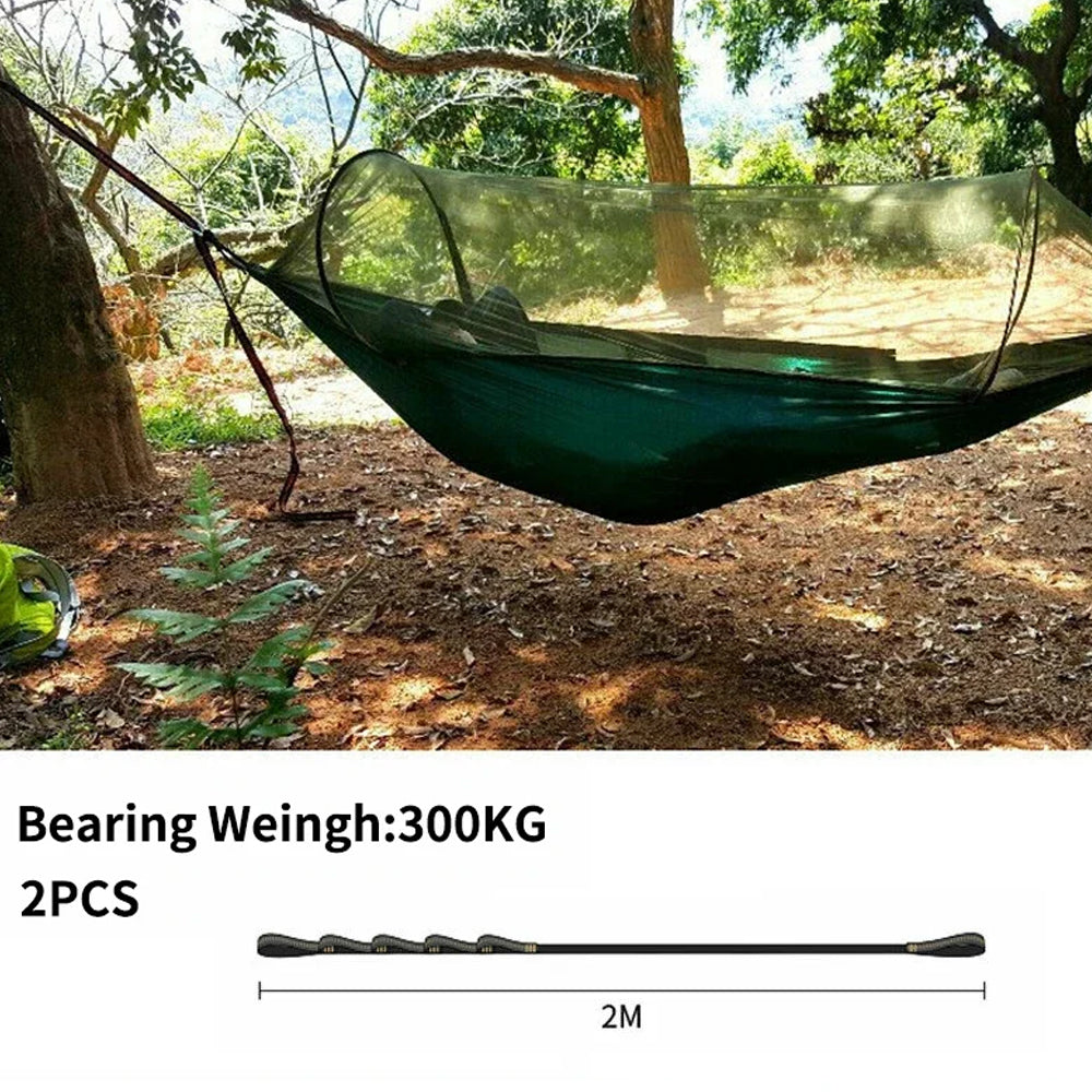 2pcs 2M Blue Hammock Straps Heavy Duty Tree Hanging Straps for Outdoor Camping