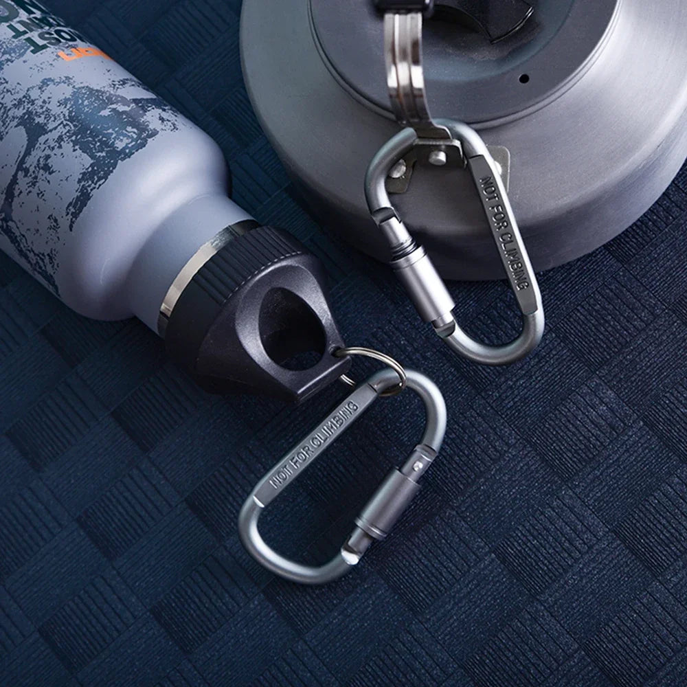 6 x Carabiners Alloy Aluminum Camping Hooks Outdoor Keychain Clips Karabiners