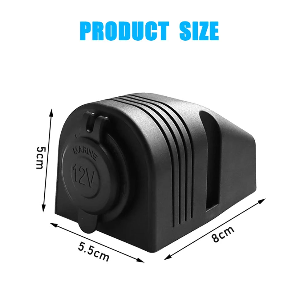 12/24V Outlet Car Cigarette Lighter Socket Tent Panel for Car Boat Caravan RV