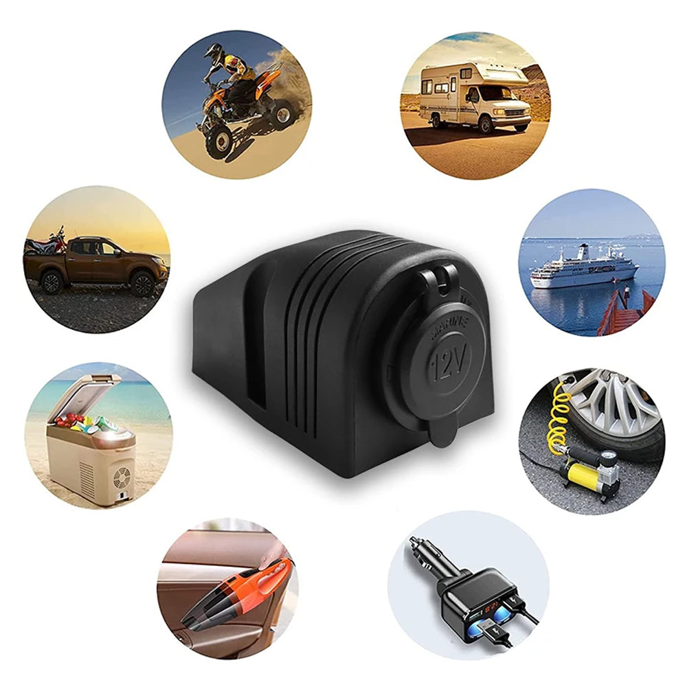 12/24V Outlet Car Cigarette Lighter Socket Tent Panel for Car Boat Caravan RV