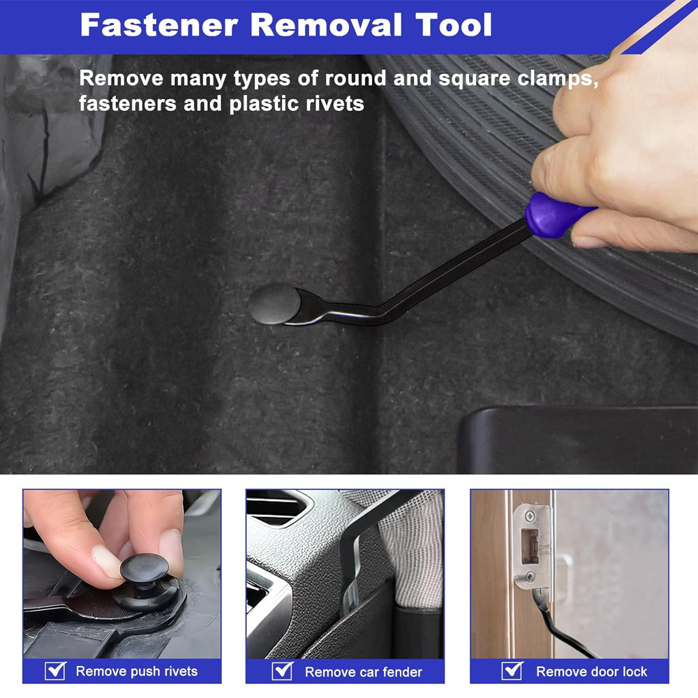 3pcs Panel Clip Removal Plier Car Trim Fastener Rivet Removal Tool Pry Tool Set
