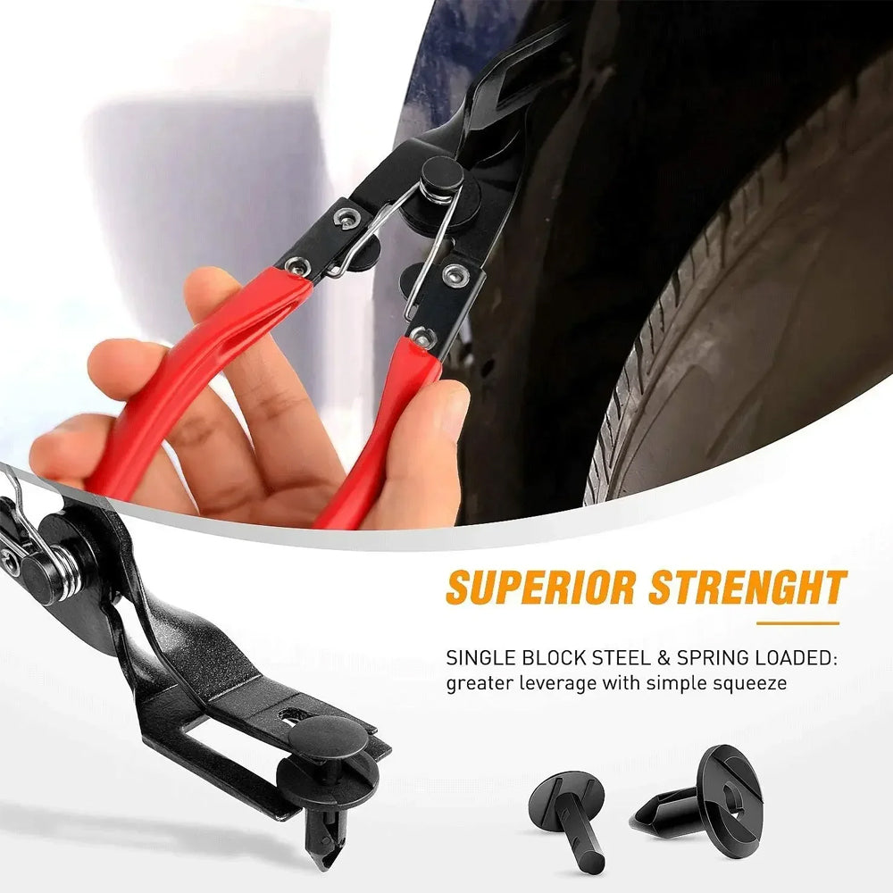 2pcs Panel Clip Removal Plier Headlight Plier Fastener Rivet Removal Tool Puller