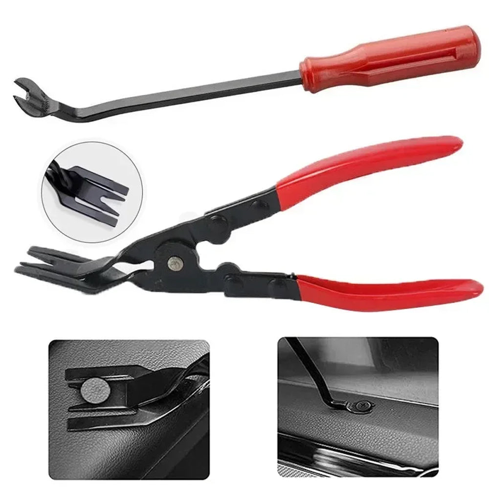2pcs Panel Clip Removal Plier Headlight Plier Fastener Rivet Removal Tool Puller