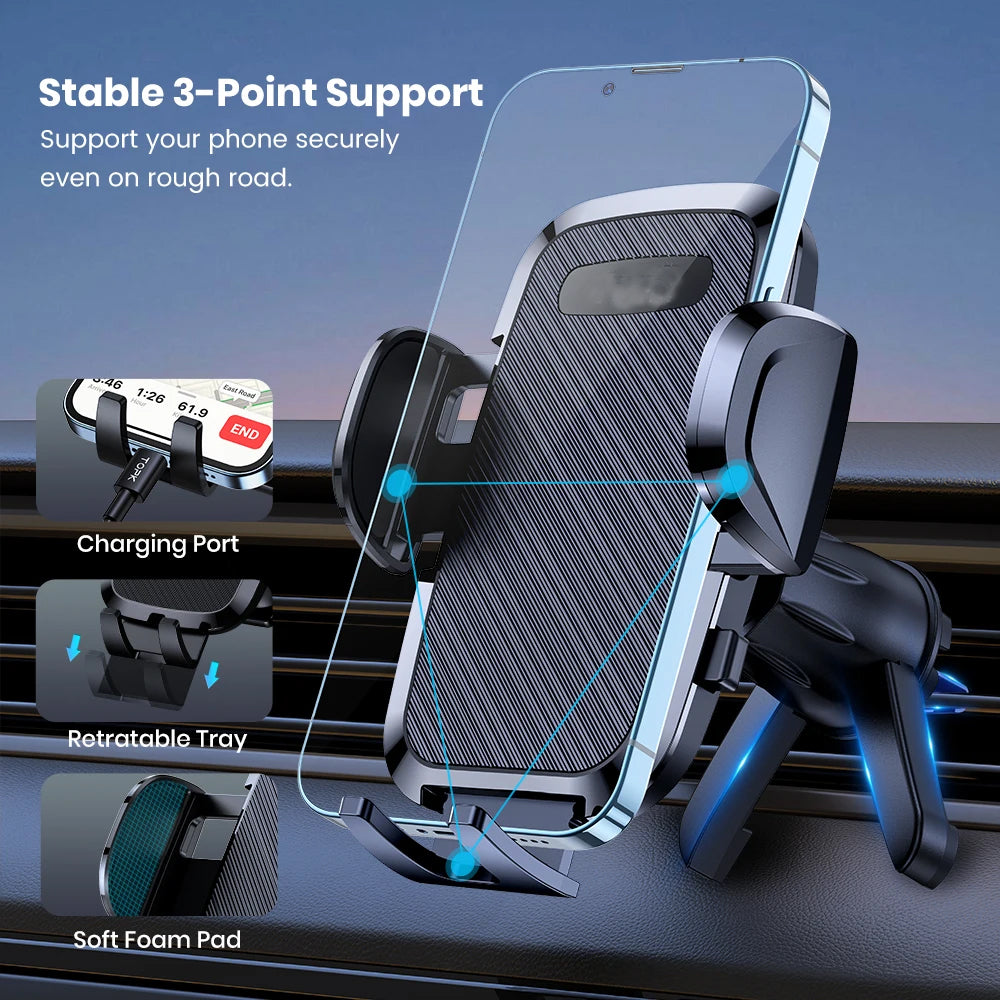 Universal Car Bracket Mobile Phone Holder Air Vent Clip Mount Cell Phone Stand