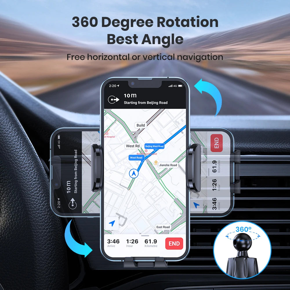 Universal Car Bracket Mobile Phone Holder Air Vent Clip Mount Cell Phone Stand