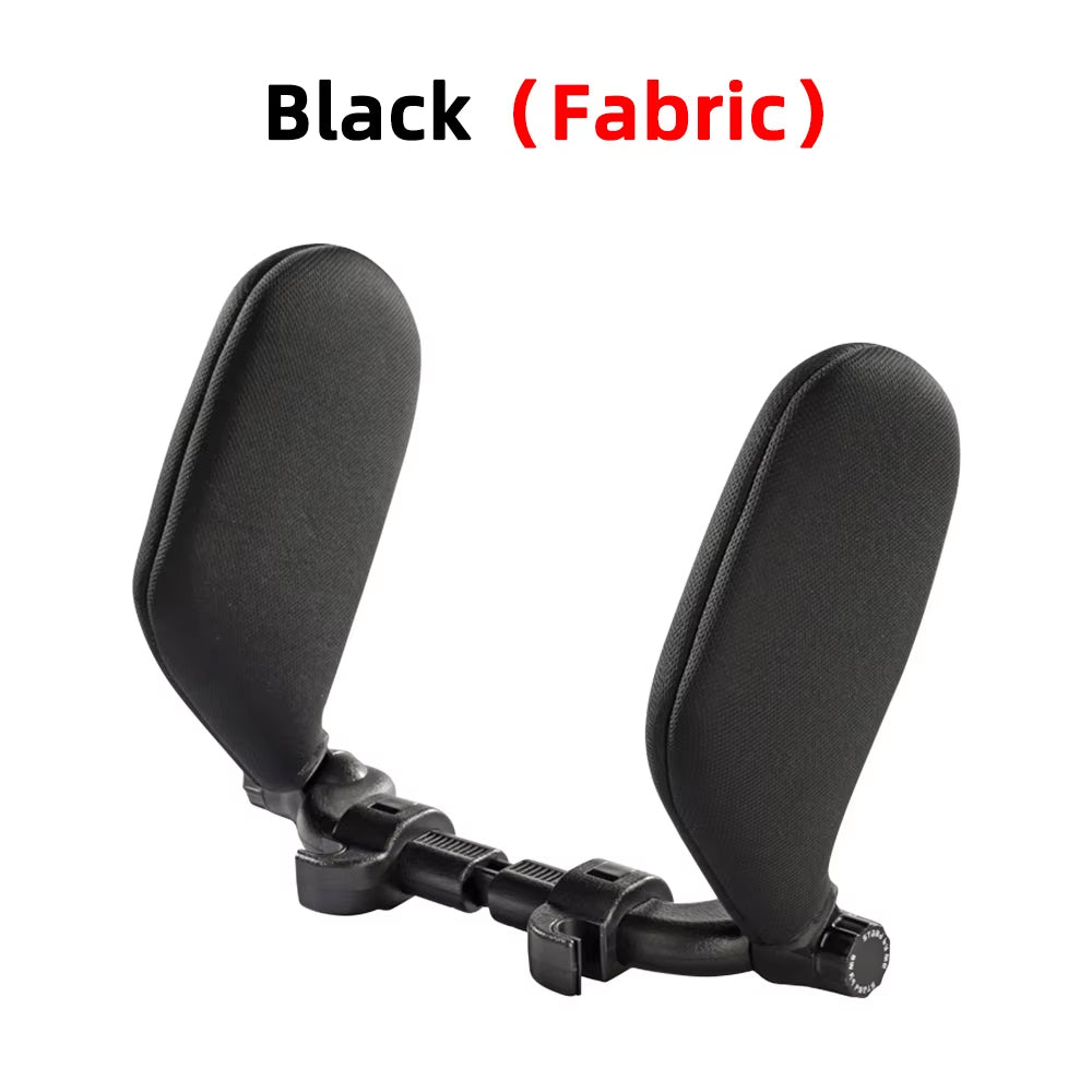 Black Car Neck Headrest Pillow Fabric Side Sleeper Pillow Cushion for Kid Adult