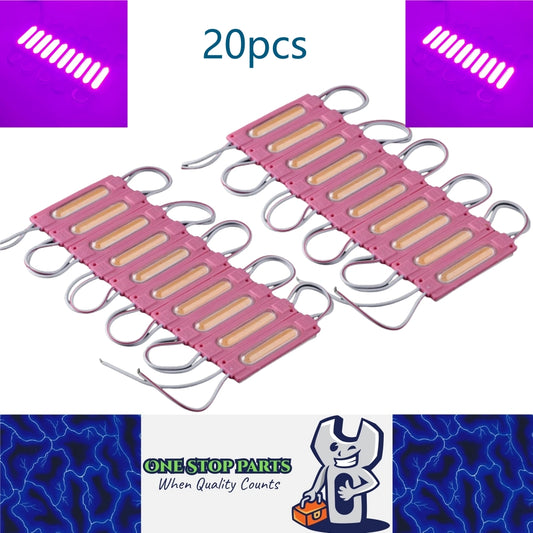20 x 12v Pink Adhesive Super Bright LED COB Modules (20pcs)