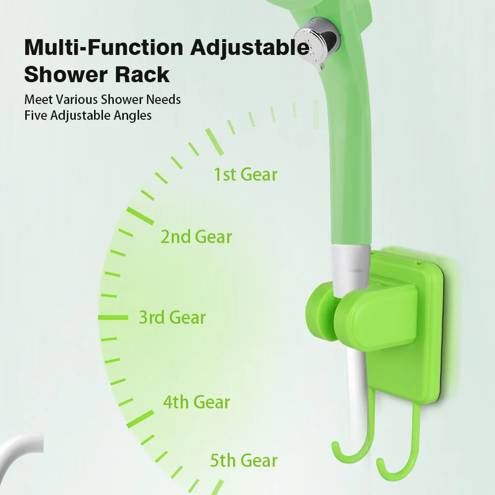 Blue Portable Camping Shower Pump Shower Kit with 6000mAh Battery LED Display