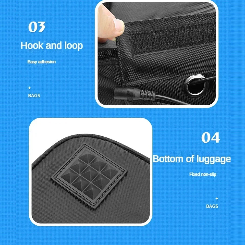 Portable Car Food Warmer Box 12V Car Electric Heating Lunch Food Heater