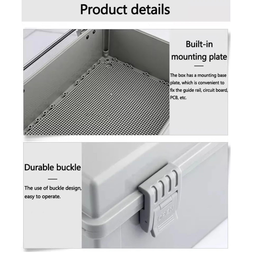 Waterproof Outdoor Electrical Box 260x160x130mm Plastic Enclosure Junction Box