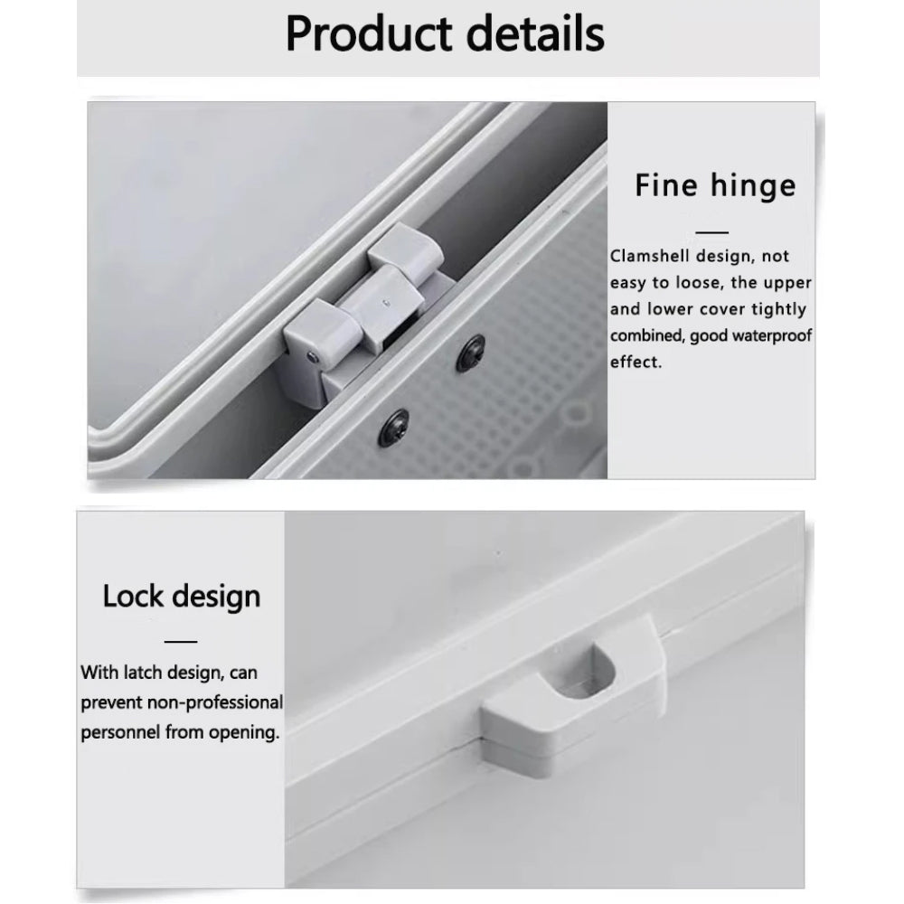 Waterproof Outdoor Electrical Box 400x300x200mm Plastic Enclosure Junction Box