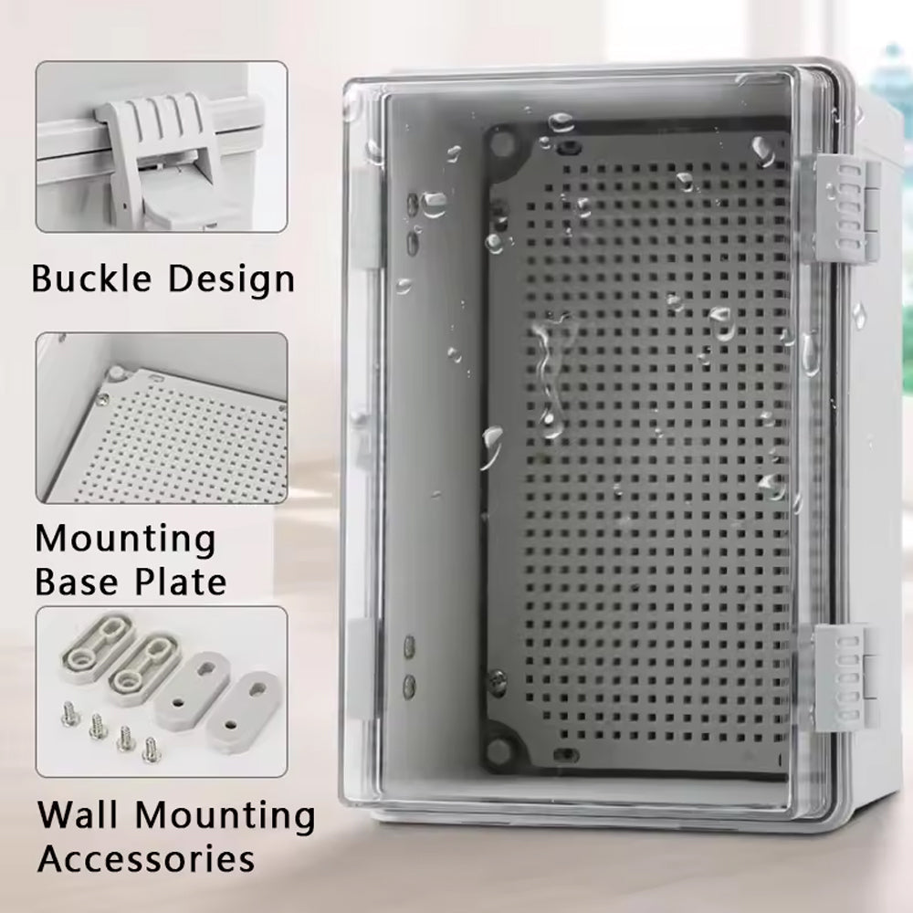 Waterproof Outdoor Electrical Box 210x210x110mm Plastic Enclosure Junction Box