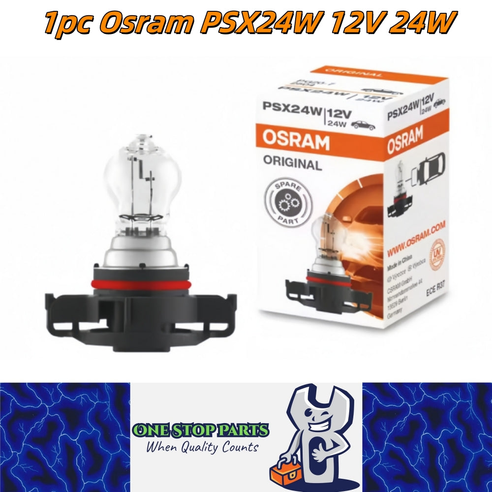 1 x Osram PSX24W 12V 24W Halogen Globe 3200K Original 2504 Fog Light Signal Lamp
