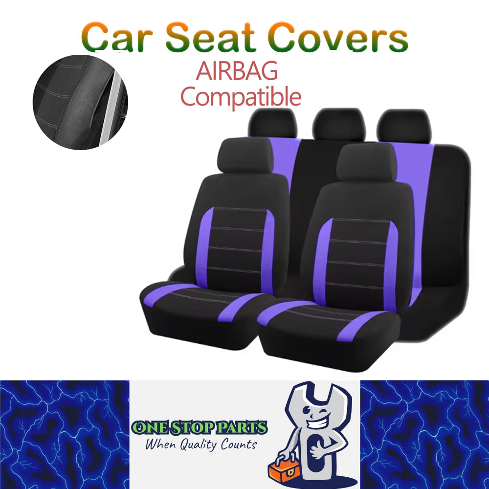 5 Seats Purple Car Seat Covers Universal Size Fit For Most Car SUV Truck Van