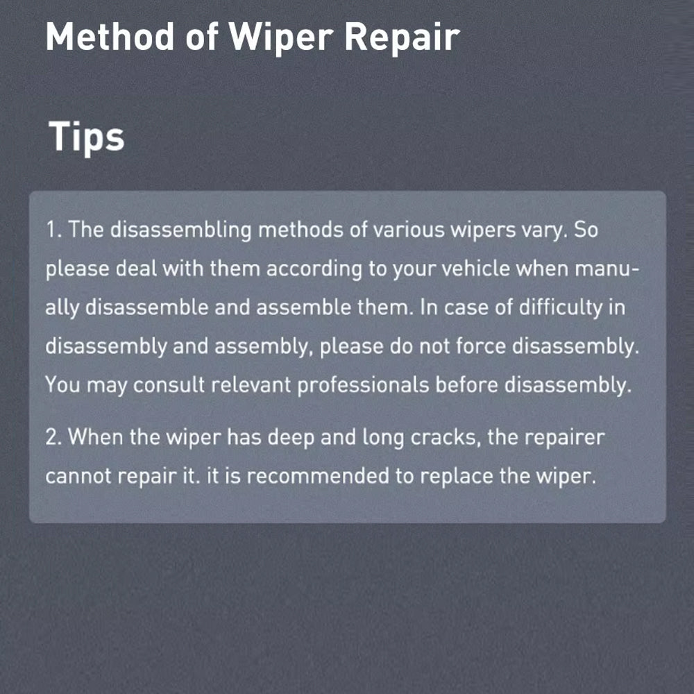 Car Windshield Wiper Blade Refurbish Restorer Car Windshield Scratch Repair Tool