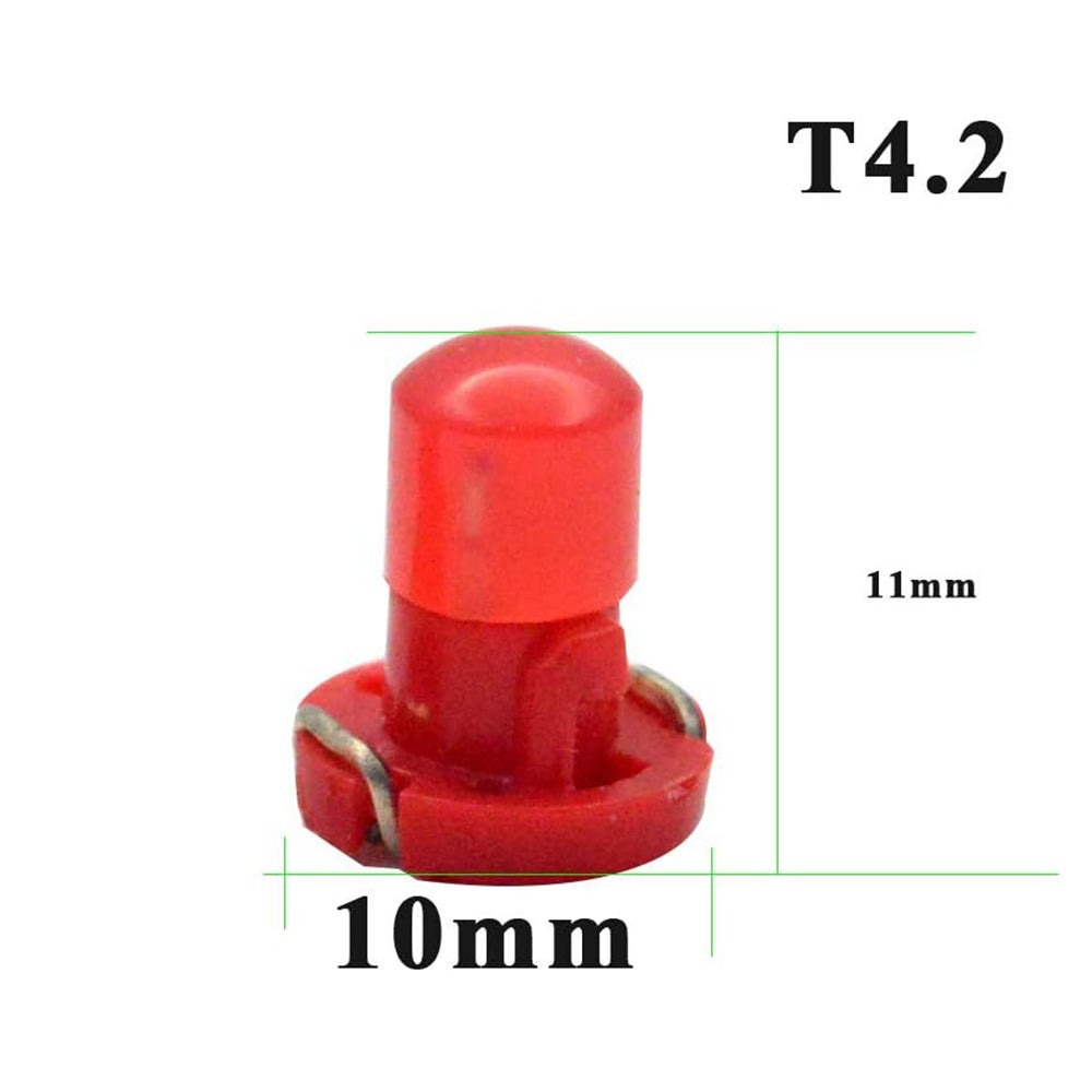 10 x 12v Red T4.2 Neo 10mm Base Gel COB offers even spread (10pcs)