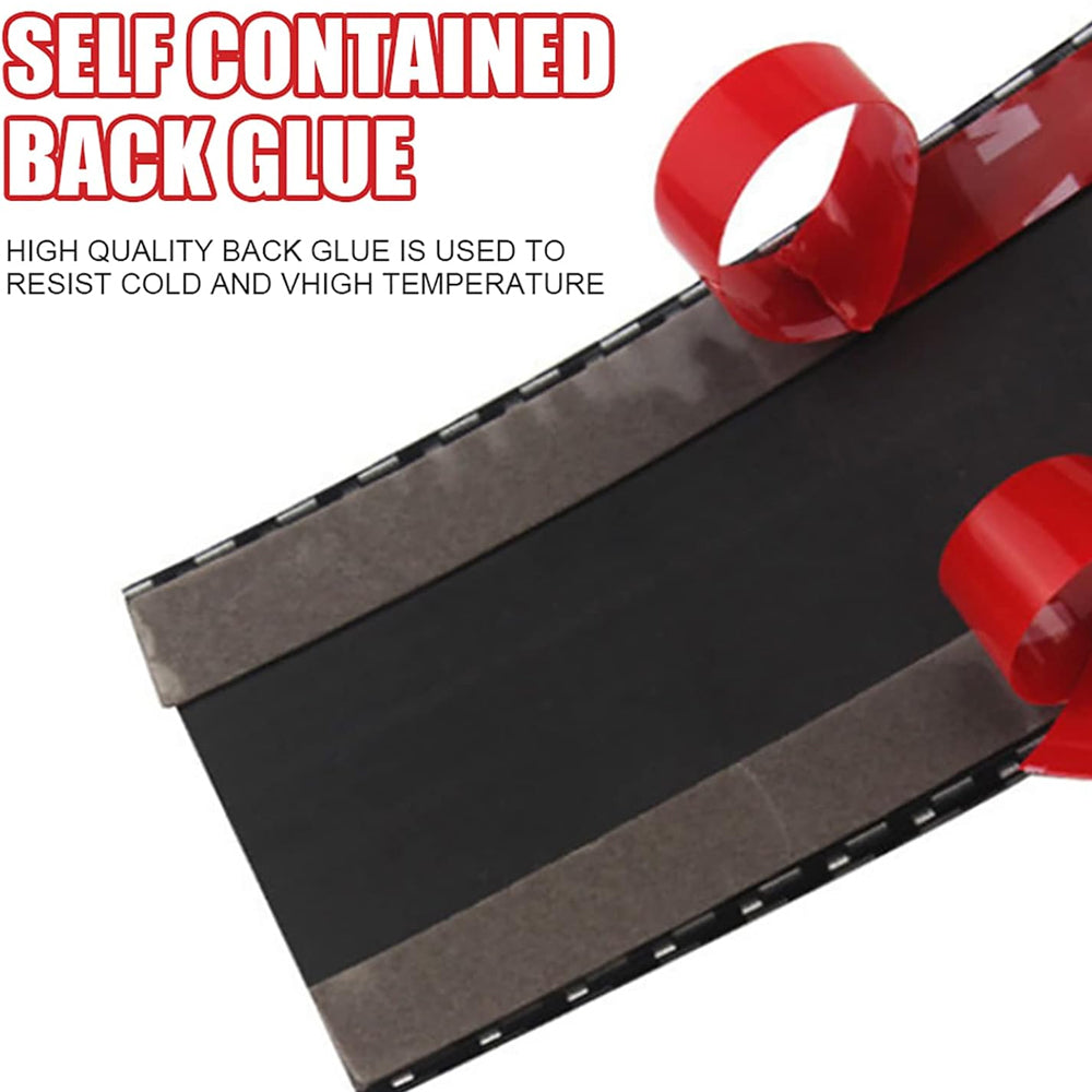 1m x 7cm Golden Carbon Fiber Car Door Sill Protector Anti Scratch Tape Strip