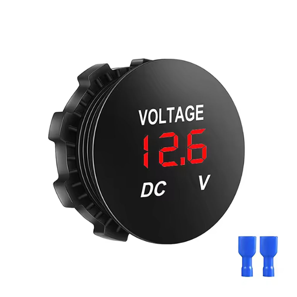 1 x Red LED Digital Voltmeter 6V-30V Voltage Gauge Meter for Car Boat Marine