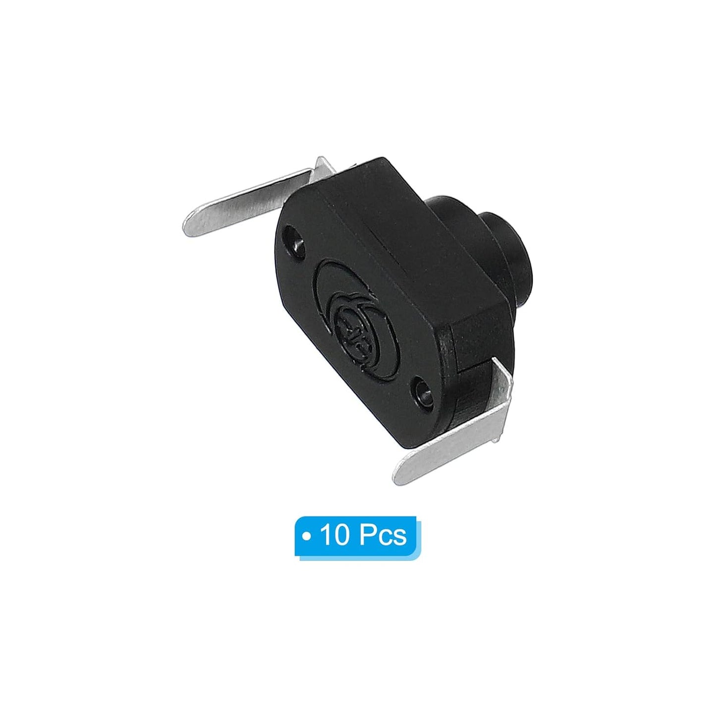 10 x Black Mini micro switch on/off 12*8mm 1Amp with right angle solder tabs