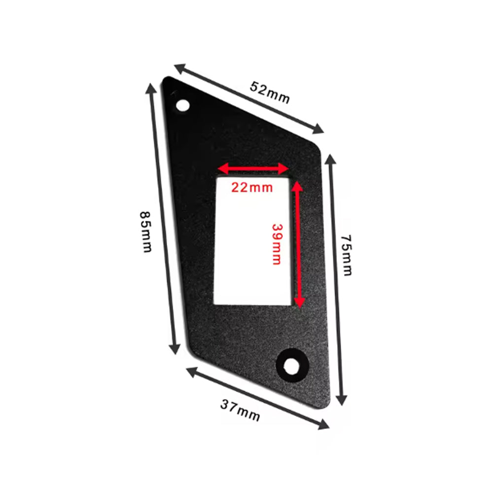 Pair Single Rocker Switch Panel Holder Alloy Frame 37x21mm Carling ARB Switch