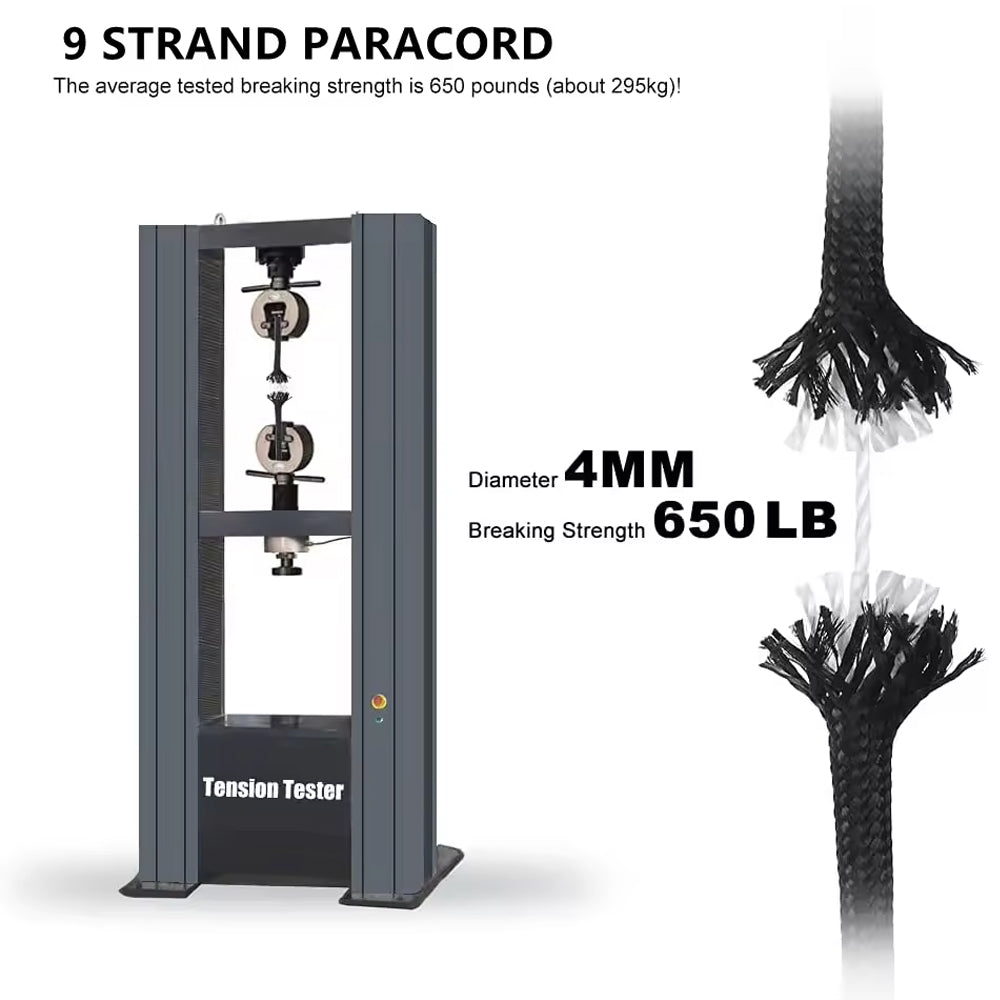 31m Camo Jungle 650lb 9 Core Paracord Rope 4mm Parachute Cord Camping Rope