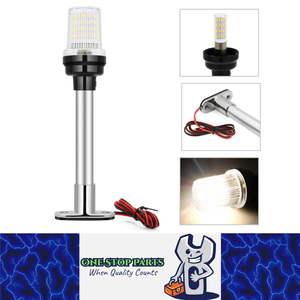 12v-24v 150mm 360 Degree Boat Navigation White LED Light All Round LED Light 1pc