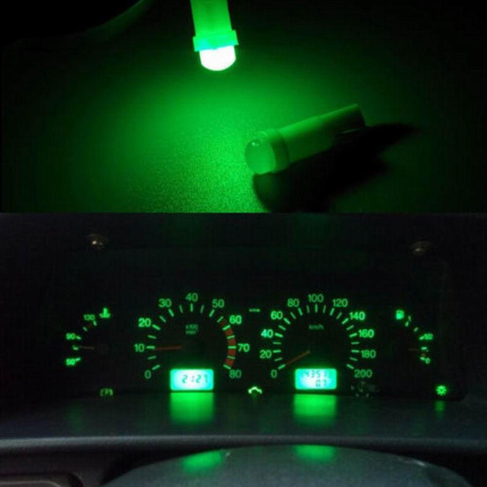 10 X T5 COB Green LED Ideal for instrument clusters, Dash illumination (10pcs)