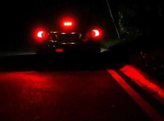 2 x 12V BA15S 7.5W COB RED LED SUPER BRIGHT 450 LUMENS RED 2PCS