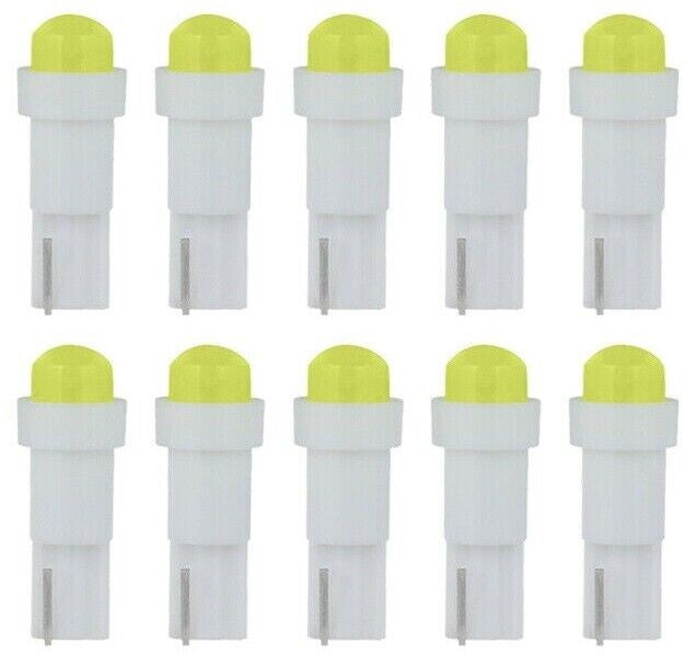 10 X T5 COB White LED Ideal for instrument clusters, Dash illumination (10pcs)