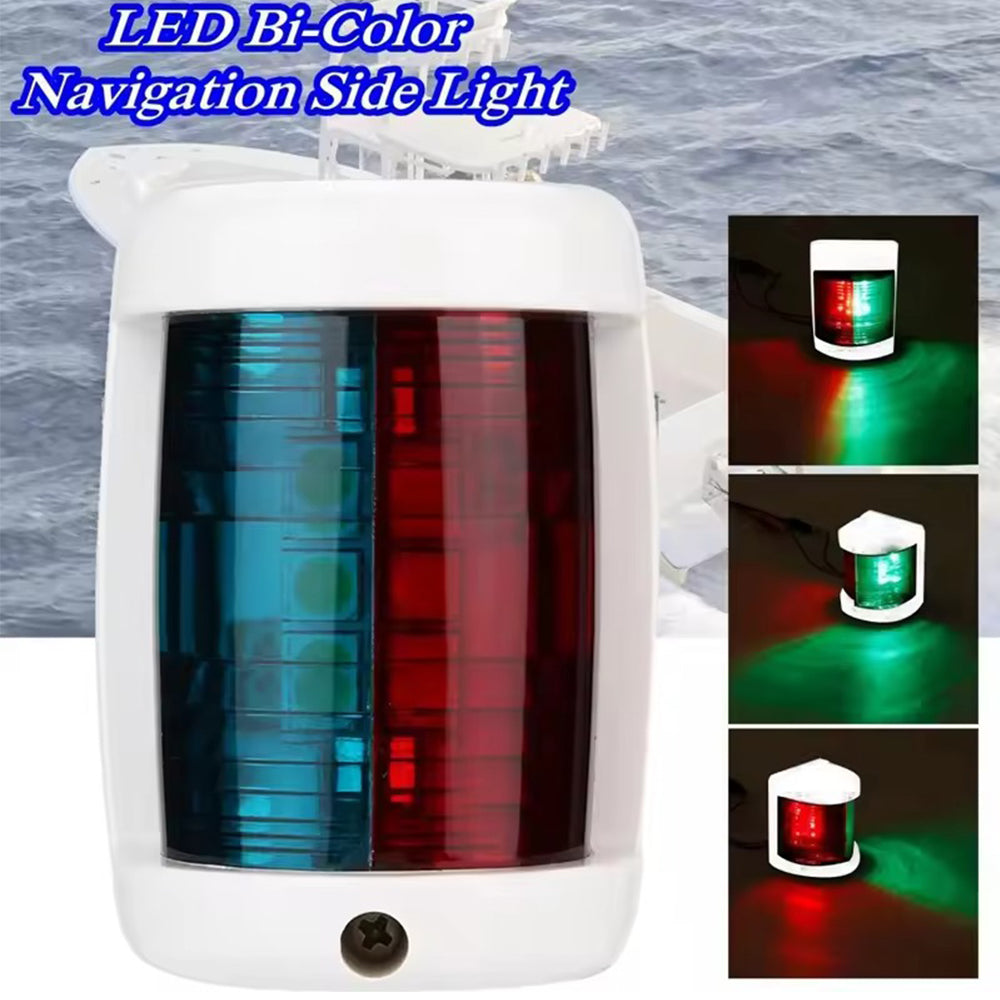 12v White Body Red Green Boat Light LED Marine Yacht Navigation Port Starboard