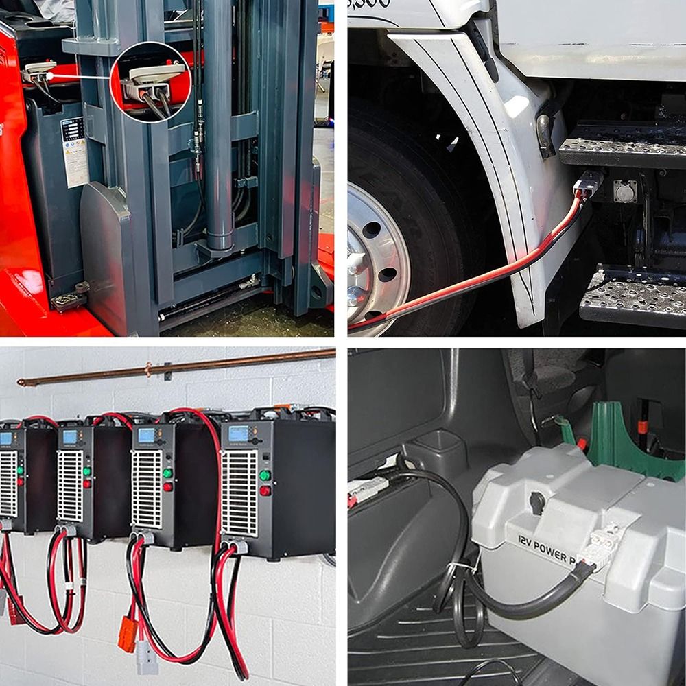 2x120A Orange 2 Pin Style Anderson Sockets Plugs 120Amp for Caravan camping