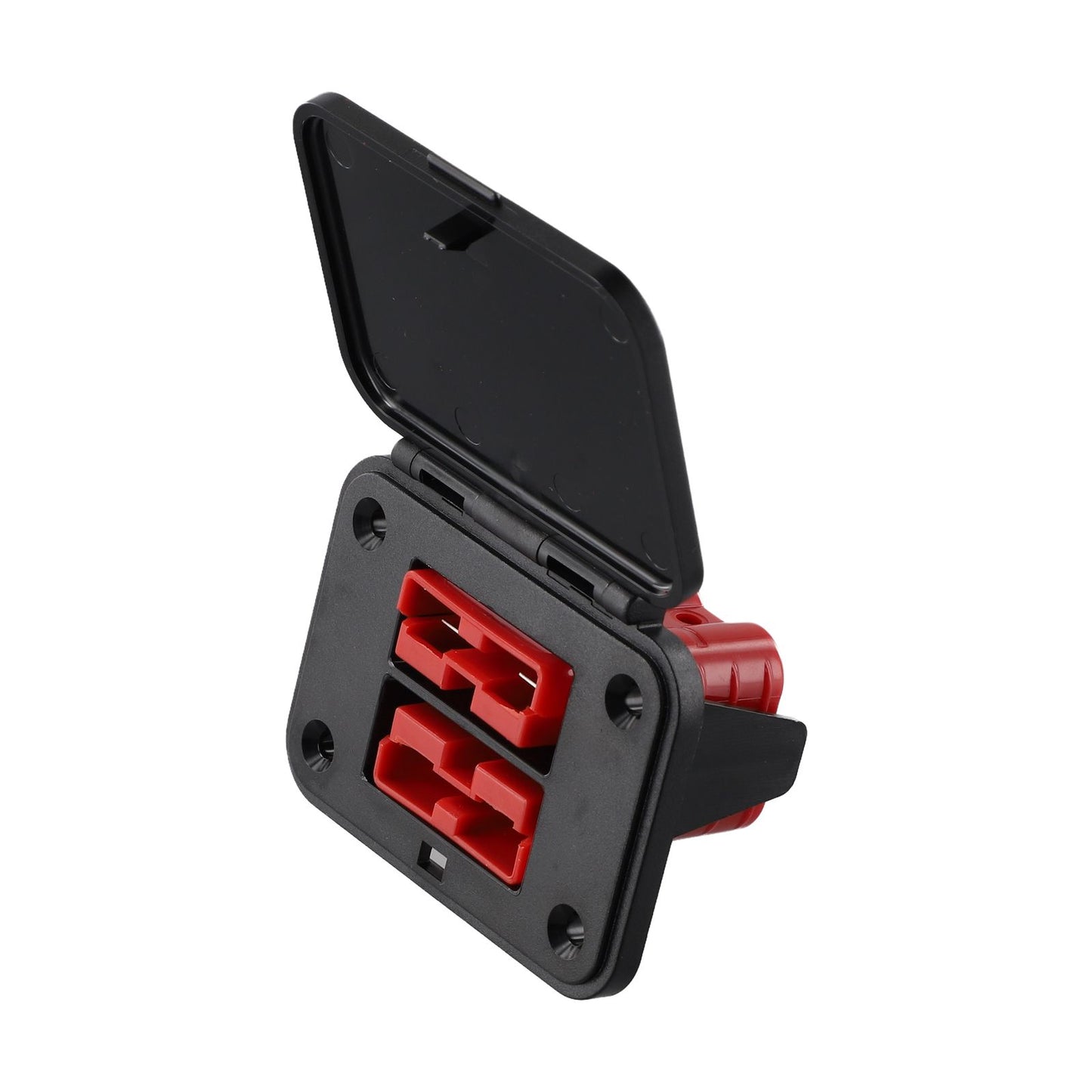 Double 50A Anderson style Plug Red Flush Mount Bracket Includes 2 x 50Amp Plugs